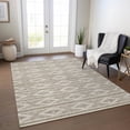thumbnail image 1 of Addison Rugs Chantille Indoor/Outdoor Transitional Geometric Taupe Washable Rectangle Rug, 9' x 12', 1 of 6