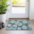 thumbnail image 1 of Addison Rugs Chantille Indoor/Outdoor Transitional Geometric Teal Machine Washable Rectangle Rug, 1'8" x 2'6", 1 of 7