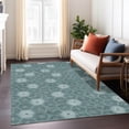 thumbnail image 1 of Addison Rugs Chantille Indoor/Outdoor Transitional Geometric Teal Machine Washable Rectangle Rug, 10' x 14', 1 of 8