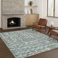 thumbnail image 1 of Addison Rugs Chantille Indoor/Outdoor Transitional Geometric Teal Machine Washable Rectangle Rug, 5' x 7'6", 1 of 8