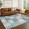 thumbnail image 1 of Addison Rugs Chantille Indoor/Outdoor Transitional Geometric Teal Machine Washable Rectangle Rug, 5' x 7'6", 1 of 8