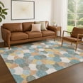 thumbnail image 1 of Addison Rugs Chantille Indoor/Outdoor Transitional Geometric Teal Machine Washable Rectangle Rug, 9' x 12', 1 of 8