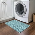 thumbnail image 1 of Addison Rugs Chantille Indoor/Outdoor Transitional Geometric Teal Washable Rectangle Rug, 1'8" x 2'6", 1 of 6