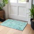 thumbnail image 1 of Addison Rugs Chantille Indoor/Outdoor Transitional Geometric Teal Washable Rectangle Rug, 1'8" x 2'6", 1 of 6