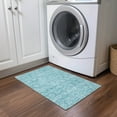 thumbnail image 1 of Addison Rugs Chantille Indoor/Outdoor Transitional Geometric Teal Washable Rectangle Rug, 1'8" x 2'6", 1 of 6