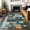 thumbnail image 1 of Addison Rugs Chantille Indoor/Outdoor Transitional Geometric Teal Washable Rectangle Rug, 10' x 14', 1 of 6