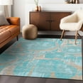 thumbnail image 1 of Addison Rugs Chantille Indoor/Outdoor Transitional Geometric Teal Washable Rectangle Rug, 3' x 5', 1 of 6