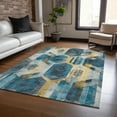thumbnail image 1 of Addison Rugs Chantille Indoor/Outdoor Transitional Geometric Teal Washable Rectangle Rug, 5' x 7'6", 1 of 6