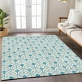 thumbnail image 1 of Addison Rugs Chantille Indoor/Outdoor Transitional Geometric Teal Washable Rectangle Rug, 5' x 7'6", 1 of 6