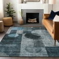 thumbnail image 1 of Addison Rugs Chantille Indoor/Outdoor Transitional Geometric Teal Washable Rectangle Rug, 5' x 7'6", 1 of 6
