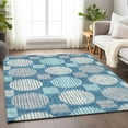 thumbnail image 1 of Addison Rugs Chantille Indoor/Outdoor Transitional Geometric Teal Washable Rectangle Rug, 8' x 10', 1 of 6