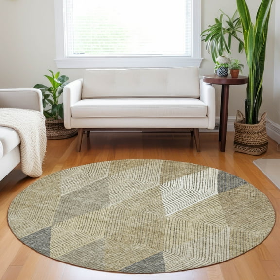 Addison Rugs Chantille ACN962 Gold 8' x 8' Rug