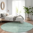 thumbnail image 1 of Addison Rugs Chantille Indoor/Outdoor Transitional Global Aqua Washable Round Rug, 8' x 8', 1 of 6