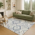 thumbnail image 1 of Addison Rugs Chantille Indoor/Outdoor Transitional Global Ivory Machine Washable Rectangle Rug, 3' x 5', 1 of 8