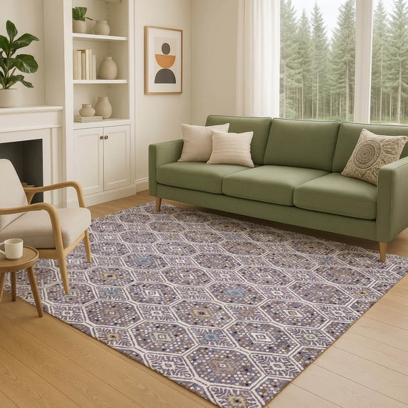 Addison Rugs Chantille Indoor/Outdoor Transitional Global Linen Machine Washable Rectangle Rug, 3' x 5'