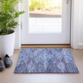 thumbnail image 1 of Addison Rugs Chantille Indoor/Outdoor Transitional Global Navy Washable Rectangle Rug, 1'8" x 2'6", 1 of 6
