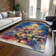 thumbnail image 1 of Addison Rugs Chantille Indoor/Outdoor Transitional Holiday Christmas Tree Navy Machine Washable Rectangle Rug, 2'6" x 3'10", 1 of 7