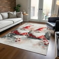 thumbnail image 1 of Addison Rugs Chantille Indoor/Outdoor Transitional Holiday Gnome Ivory Machine Washable Rectangle Rug, 10' x 14', 1 of 7