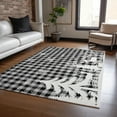 thumbnail image 1 of Addison Rugs Chantille Indoor/Outdoor Transitional Holiday Gray Machine Washable Rectangle Rug, 9' x 12', 1 of 7
