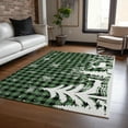 thumbnail image 1 of Addison Rugs Chantille Indoor/Outdoor Transitional Holiday Green Machine Washable Rectangle Rug, 10' x 14', 1 of 7