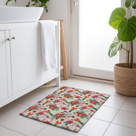 Addison Rugs Chantille Indoor/Outdoor Transitional Holiday Nutcracker Beige Machine Washable Rectangle Rug, 1'8" x 2'6"