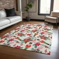 thumbnail image 1 of Addison Rugs Chantille Indoor/Outdoor Transitional Holiday Nutcracker Ivory Machine Washable Rectangle Rug, 5' x 7'6", 1 of 7