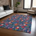 thumbnail image 1 of Addison Rugs Chantille Indoor/Outdoor Transitional Holiday Nutcracker Navy Machine Washable Rectangle Rug, 8' x 10', 1 of 7