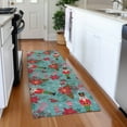 thumbnail image 1 of Addison Rugs Chantille Indoor/Outdoor Transitional Holiday Nutcracker Teal Machine Washable Runner Rug, 2'3" x 7'6", 1 of 7
