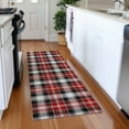 thumbnail image 1 of Addison Rugs Chantille Indoor/Outdoor Transitional Holiday Plaid Black Machine Washable Runner Rug, 2'3" x 7'6", 1 of 7