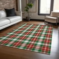 thumbnail image 1 of Addison Rugs Chantille Indoor/Outdoor Transitional Holiday Plaid Emerald Machine Washable Rectangle Rug, 9' x 12', 1 of 7