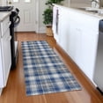thumbnail image 1 of Addison Rugs Chantille Indoor/Outdoor Transitional Holiday Plaid Navy Machine Washable Runner Rug, 2'3" x 7'6", 1 of 7