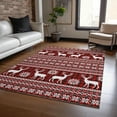 thumbnail image 1 of Addison Rugs Chantille Indoor/Outdoor Transitional Holiday Red Machine Washable Rectangle Rug, 3' x 5', 1 of 7