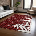 thumbnail image 1 of Addison Rugs Chantille Indoor/Outdoor Transitional Holiday Red Machine Washable Rectangle Rug, 3' x 5', 1 of 7