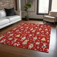 thumbnail image 1 of Addison Rugs Chantille Indoor/Outdoor Transitional Holiday Red Machine Washable Rectangle Rug, 5' x 7'6", 1 of 7