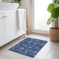 thumbnail image 1 of Addison Rugs Chantille Indoor/Outdoor Transitional Holiday Snowflake Navy Machine Washable Rectangle Rug, 1'8" x 2'6", 1 of 7