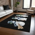 thumbnail image 1 of Addison Rugs Chantille Indoor/Outdoor Transitional Holiday Snowman Black Machine Washable Rectangle Rug, 9' x 12', 1 of 7