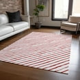 thumbnail image 1 of Addison Rugs Chantille Indoor/Outdoor Transitional Holiday Stripe Red Machine Washable Rectangle Rug, 8' x 10', 1 of 7