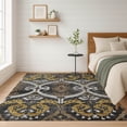 thumbnail image 1 of Addison Rugs Chantille Indoor/Outdoor Transitional Ikat Black Machine Washable Rectangle Rug, 10' x 14', 1 of 8