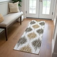 thumbnail image 1 of Addison Rugs Chantille Indoor/Outdoor Transitional Ikat Chocolate Washable Runner Rug, 2'3" x 7'6", 1 of 6