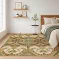 thumbnail image 1 of Addison Rugs Chantille Indoor/Outdoor Transitional Ikat Gold Machine Washable Rectangle Rug, 5' x 7'6", 1 of 8