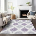 thumbnail image 1 of Addison Rugs Chantille Indoor/Outdoor Transitional Ikat Lavender Washable Rectangle Rug, 2'6" x 3'10", 1 of 6