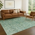 thumbnail image 1 of Addison Rugs Chantille Indoor/Outdoor Transitional Ikat Teal Machine Washable Rectangle Rug, 8' x 10', 1 of 8