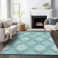 thumbnail image 1 of Addison Rugs Chantille Indoor/Outdoor Transitional Ikat Teal Washable Rectangle Rug, 2'6" x 3'10", 1 of 6