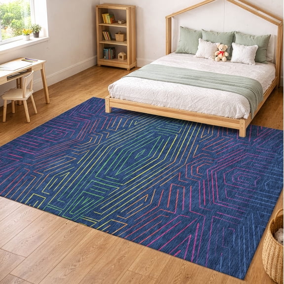 Addison Rugs Chantille Indoor/Outdoor Transitional Kids Baltic Machine Washable Rectangle Rug, 3' x 5'