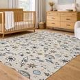 thumbnail image 1 of Addison Rugs Chantille Indoor/Outdoor Transitional Kids Beige Machine Washable Rectangle Rug, 8' x 10', 1 of 8