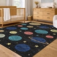 thumbnail image 1 of Addison Rugs Chantille Indoor/Outdoor Transitional Kids Black Machine Washable Rectangle Rug, 8' x 10', 1 of 8