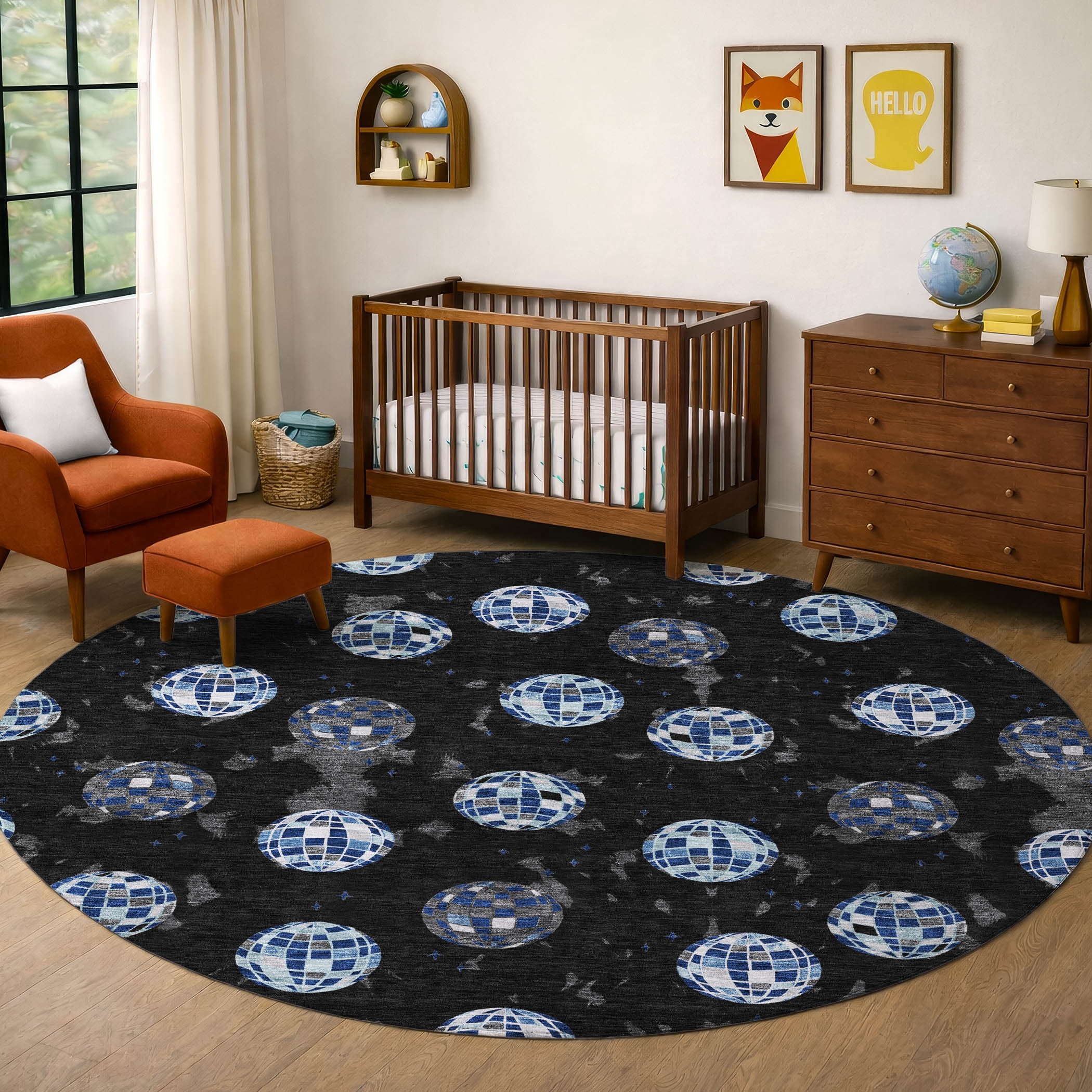 Addison Rugs Chantille Indoor/Outdoor Transitional Kids Black Machine ...