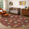thumbnail image 1 of Addison Rugs Chantille Indoor/Outdoor Transitional Kids Garnet Machine Washable Round Rug, 8' x 8', 1 of 7