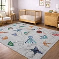 thumbnail image 1 of Addison Rugs Chantille Indoor/Outdoor Transitional Kids Gray Machine Washable Rectangle Rug, 3' x 5', 1 of 8