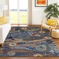 thumbnail image 1 of Addison Rugs Chantille Indoor/Outdoor Transitional Kids Navy Machine Washable Rectangle Rug, 8' x 10', 1 of 8